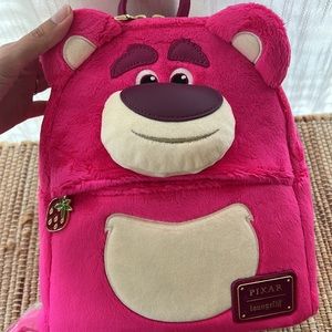 🩷🍓✨Disney Loungefly lotso Huggin bear toy story Pixar bag